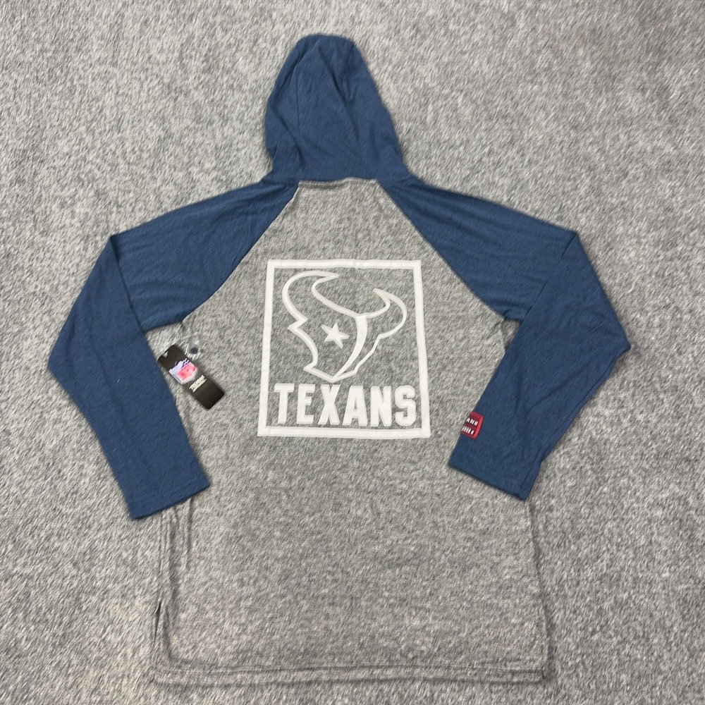 Houston Texans Shirt Mens Medium Gray NFL Football Hoodie NFL Team Apparel
